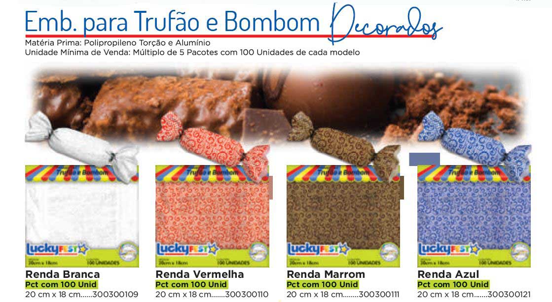 Emb. para Trufão e Bombom Decor