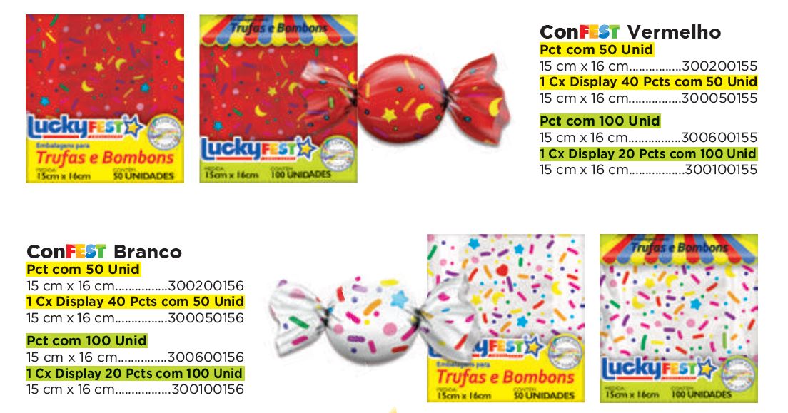 Emb. para Trufas e Bombons Decor