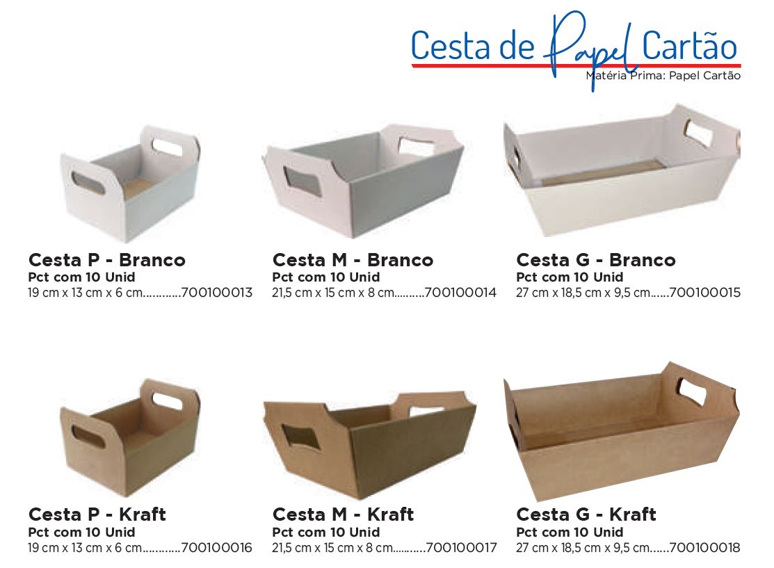 Cesta de Papel Cartão