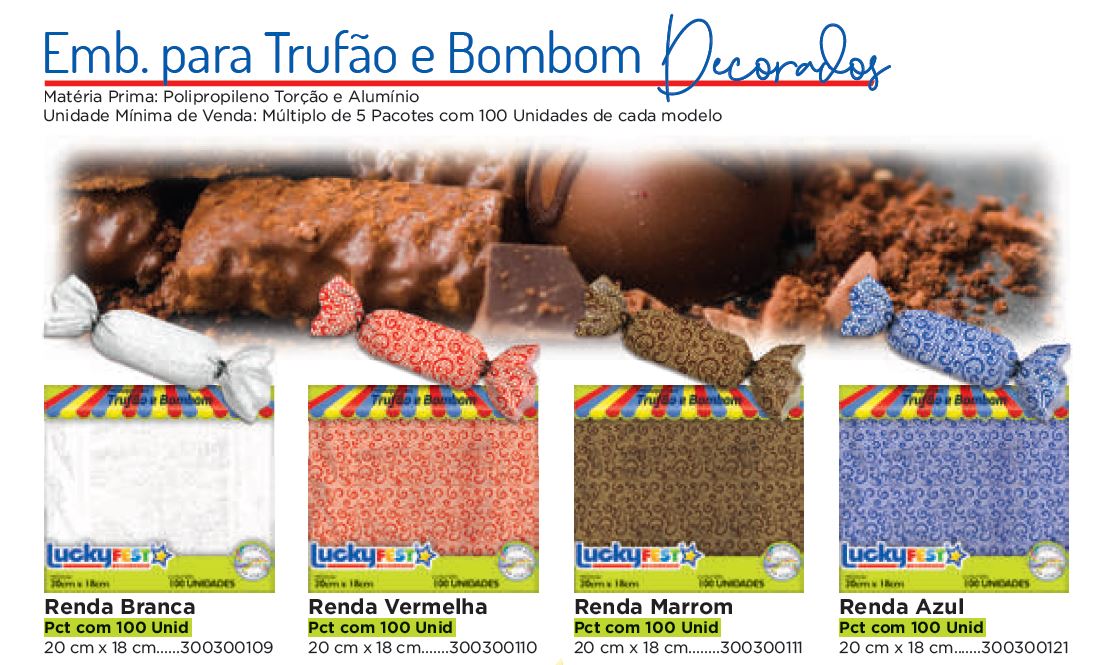 Emb. para Trufão e Bombom Decor