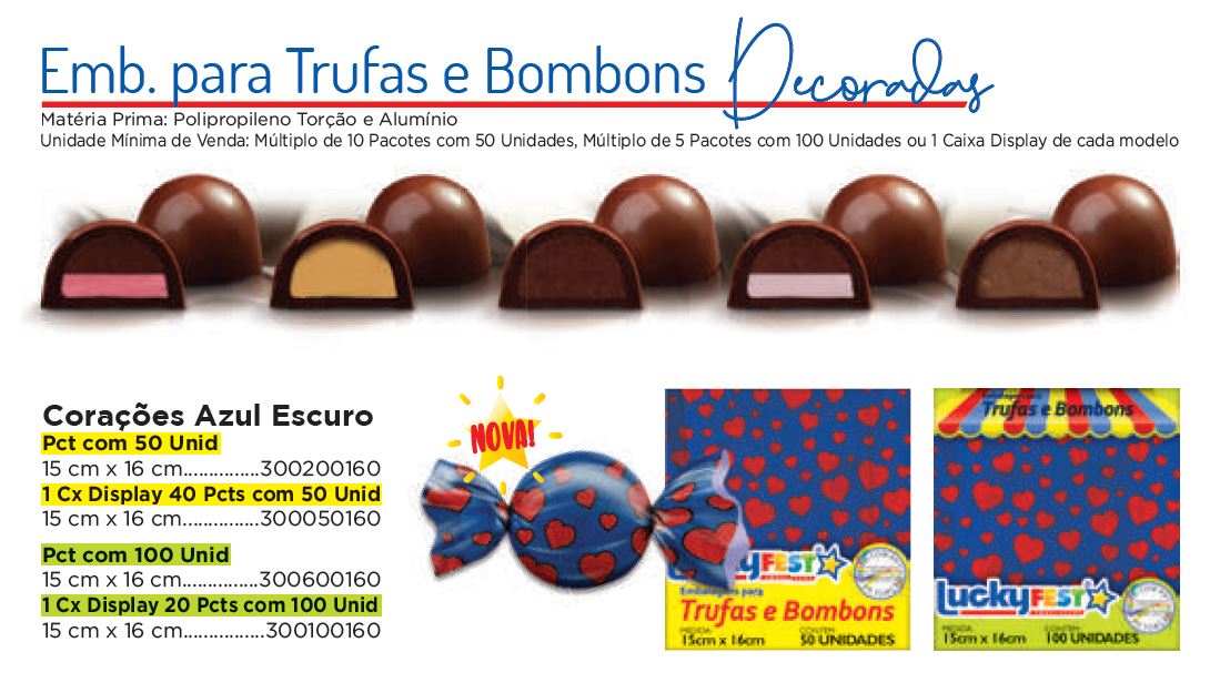 Emb. para Trufas e Bombons Decor