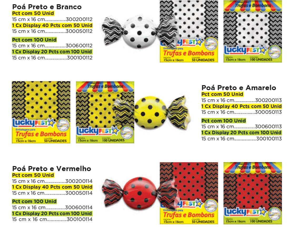 Emb. para Trufas e Bombons Decor