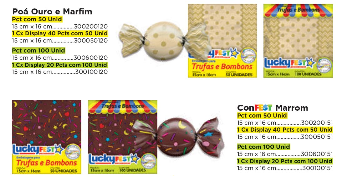 Emb. para Trufas e Bombons Decor