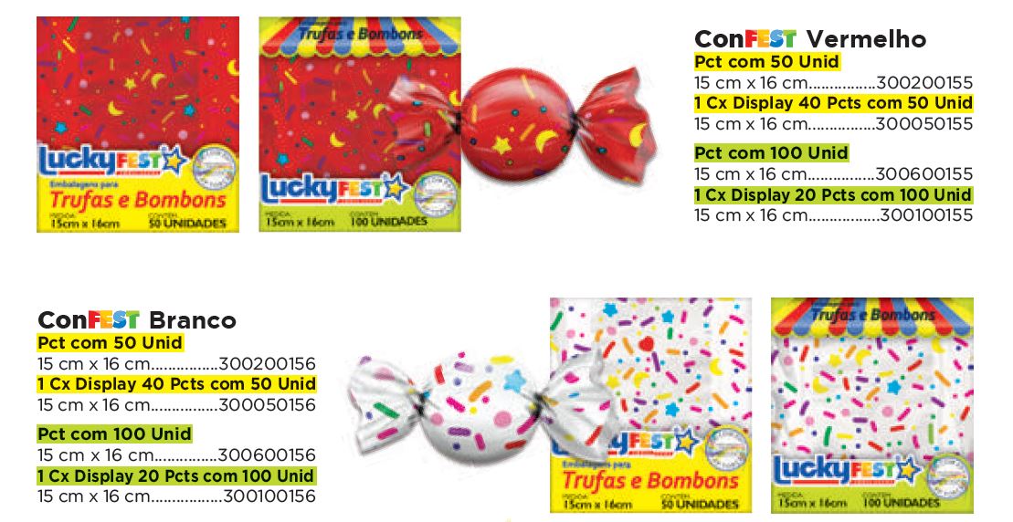Emb. para Trufas e Bombons Decor