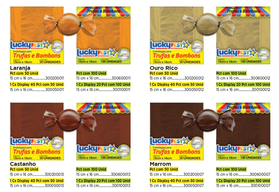 Emb. para Trufas e Bombons Lisas