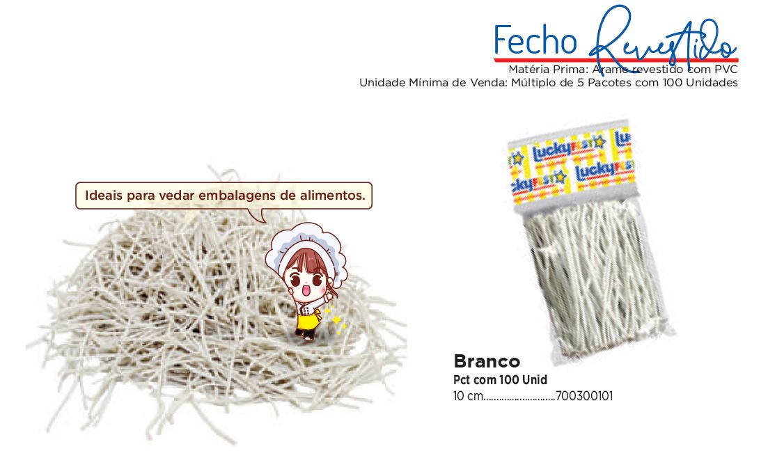 Fecho Revestido
