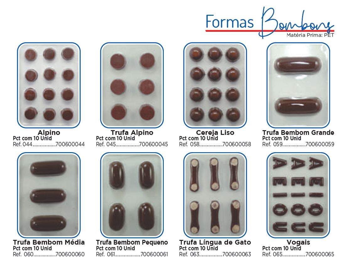 Formas Bombons 