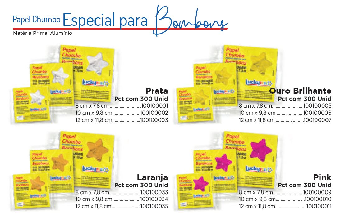 Papel Chumbo Especial para Bombons