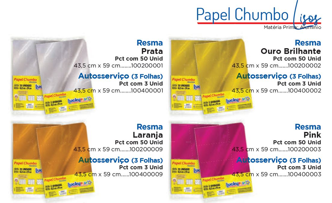 Papel Chumbo Liso