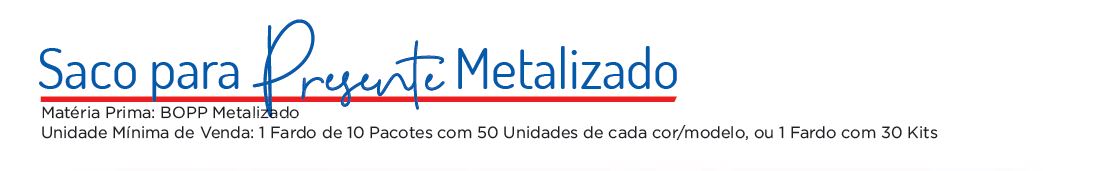 Saco para Presente Metalizado