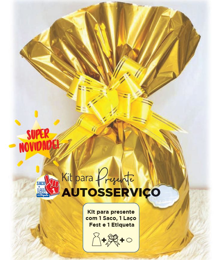 Saco para Presente Metalizado