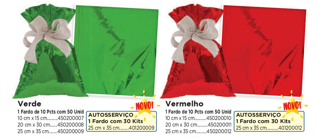 Saco para Presente Metalizado