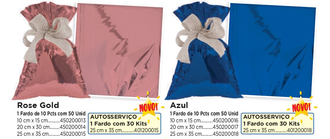 Saco para Presente Metalizado