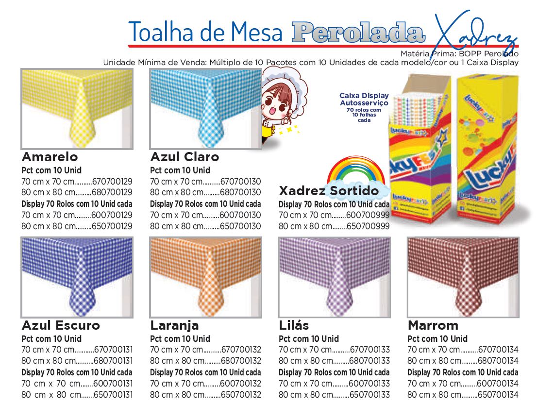 Toalha de Mesa Perolada Xadrez