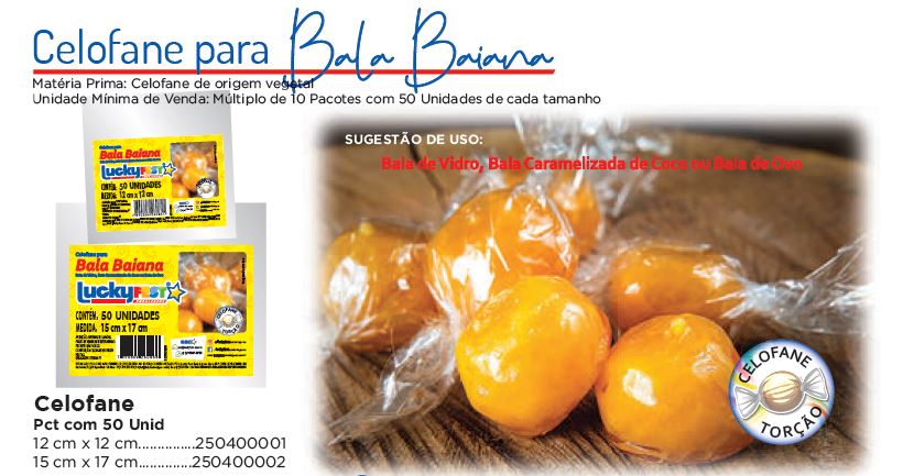 Celofane para Bala Baiana