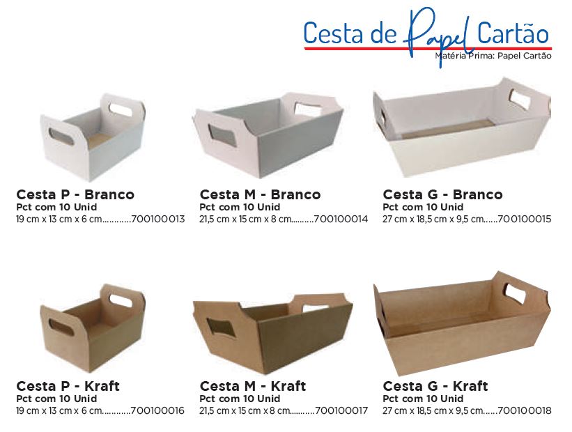 Cesta de Papel Cartão