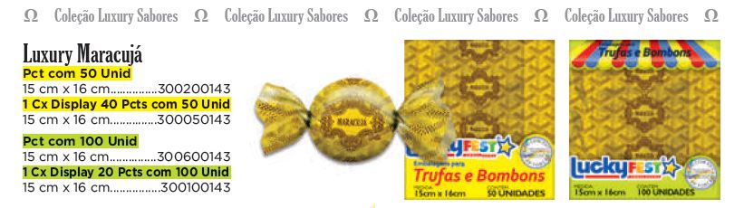 Emb. para Trufas e Bombons Sabores