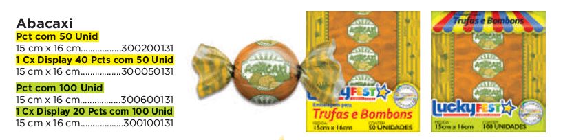 Emb. para Trufas e Bombons Sabores