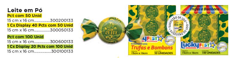 Emb. para Trufas e Bombons Sabores