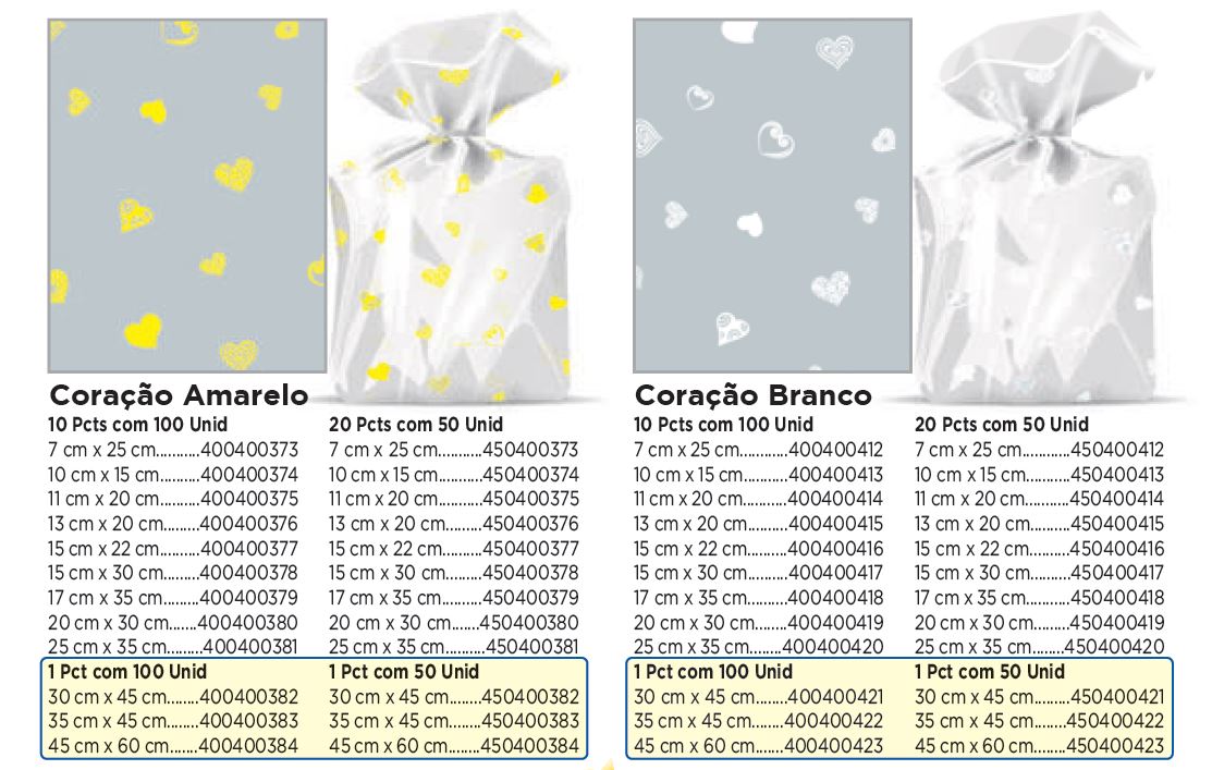 PP Saquinhos: Incolor e Decor