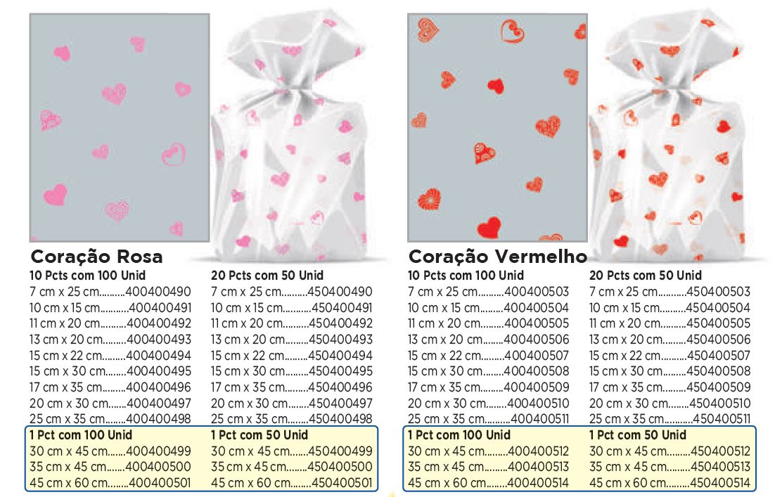 PP Saquinhos: Incolor e Decor