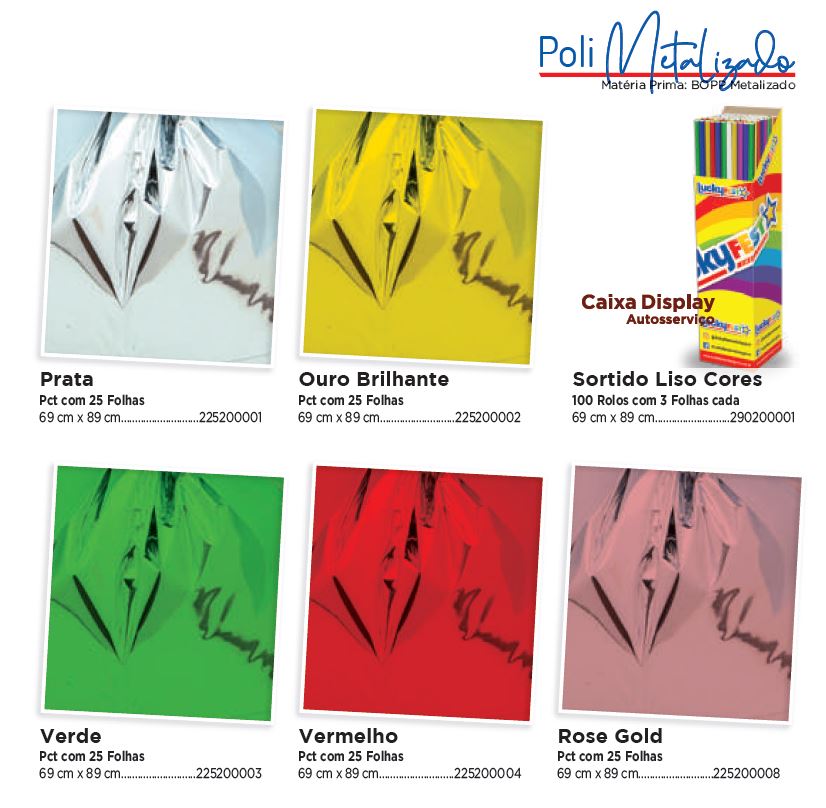 Poli Metalizado Liso