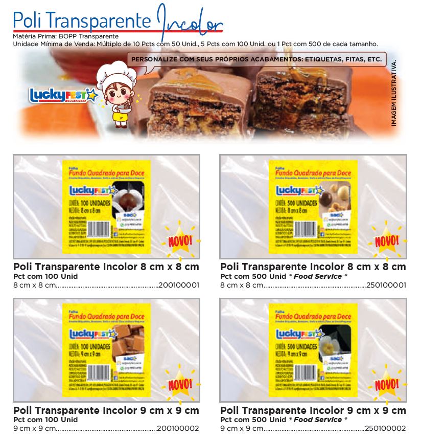 Poli Transparente Incolor