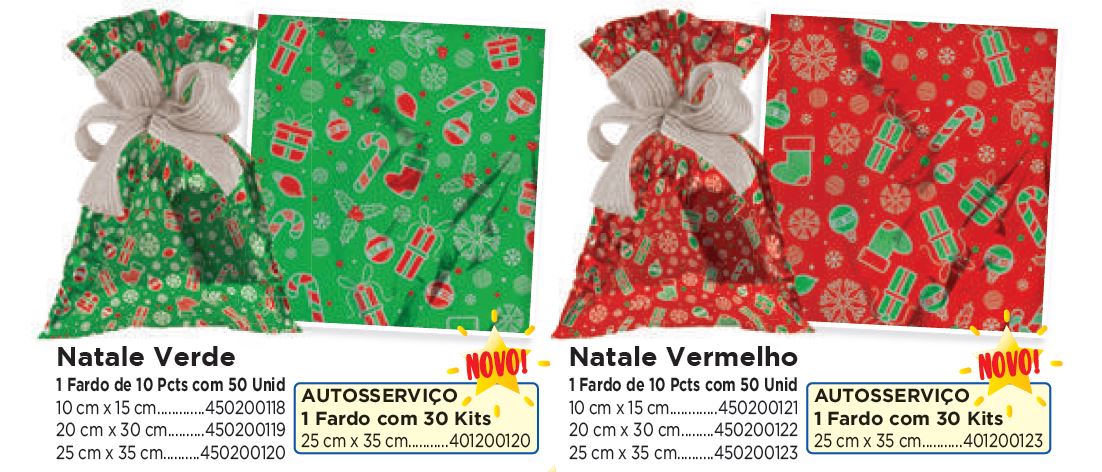 Saco para Presente Metalizado