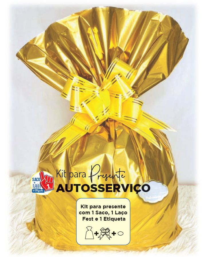 Saco para Presente Metalizado