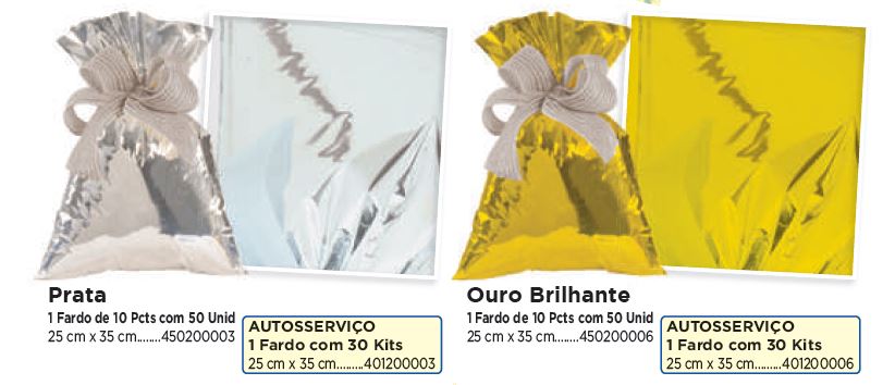 Saco para Presente Metalizado