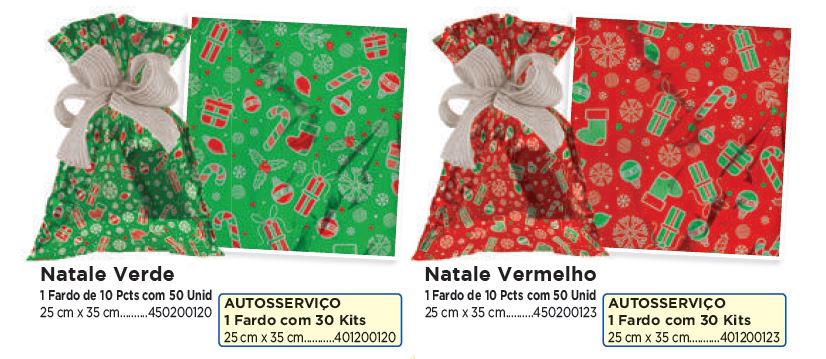 Saco para Presente Metalizado