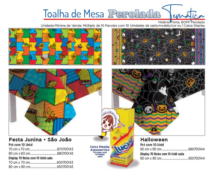 Toalha de Mesa Perolada Temática