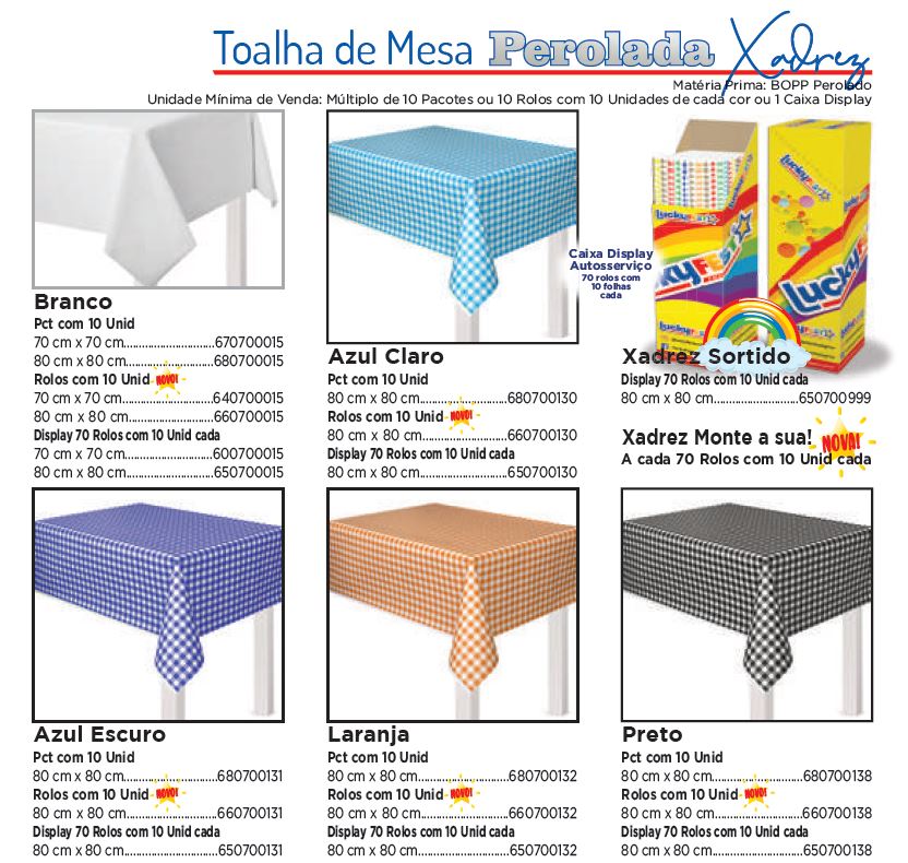 Toalha de Mesa Perolada Xadrez